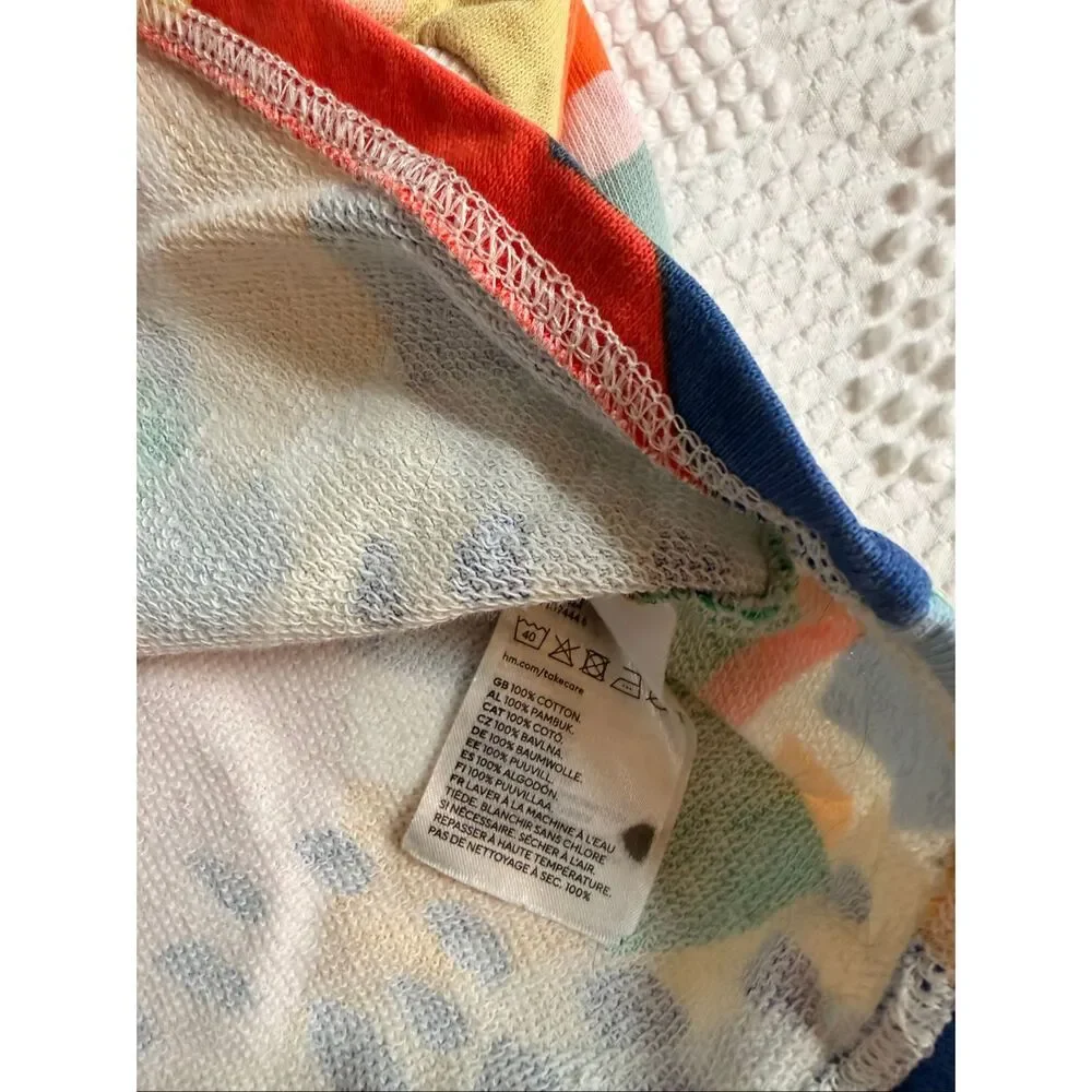 H&M Baby Abstract Print Sweatshirt Dress 12M